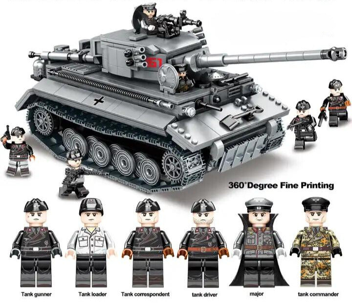 WWII - German Tiger 1 Tank - Mil-Blox - Mil-Blox