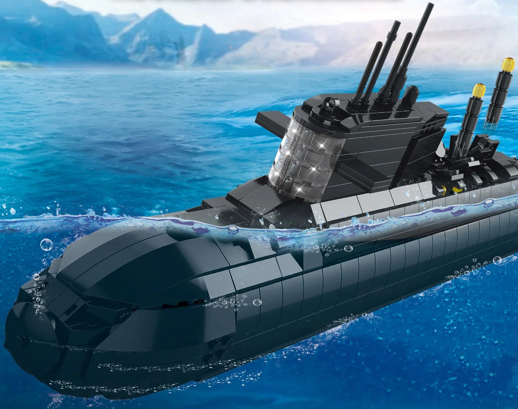 Sturgeon Class Nuclear Attack Submarine - Legendary Series - Mil-Blox - Mil-Blox