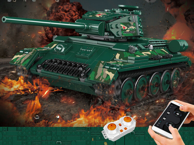 WWII - Remote Controlled Russian T-34 Tank - Mil-Blox - Mil-Blox