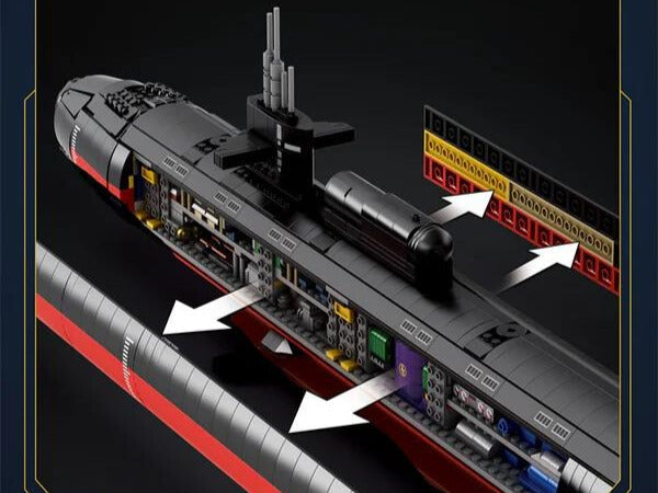 Los Angeles Class Nuclear Attack Submarine - Legendary Series - Mil-Blox - Mil-Blox