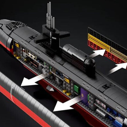 Los Angeles Class Nuclear Attack Submarine - Legendary Series - Mil-Blox - Mil-Blox