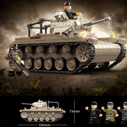 WWII - German Panzer II - Mil-Blox