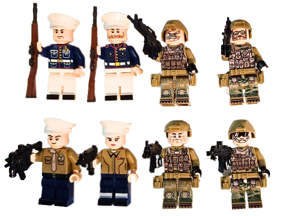 U.S. Marine Corps - 8 Man Team - Mil-Blox - Mil-Blox