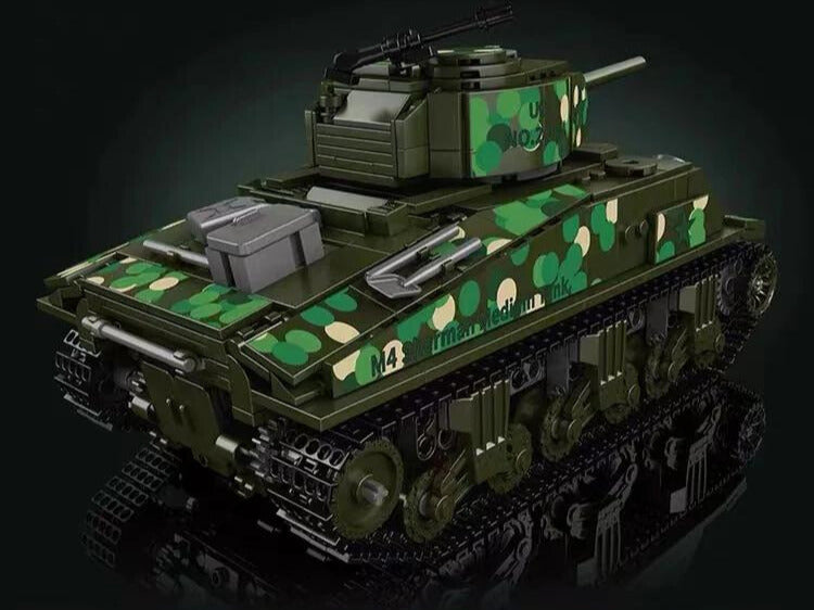 WWII - Remote Controlled U.S. M-4 Sherman Tank - Mil-Blox - Mil-Blox