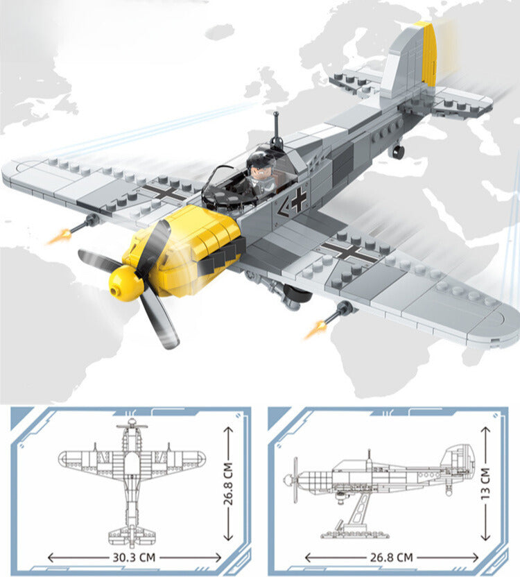 WWII - BF-109 Messerschmitt German Fighter - Mil-Blox - Mil-Blox