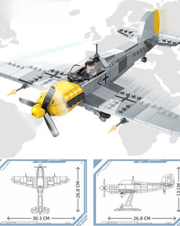 WWII - BF-109 Messerschmitt German Fighter - Mil-Blox